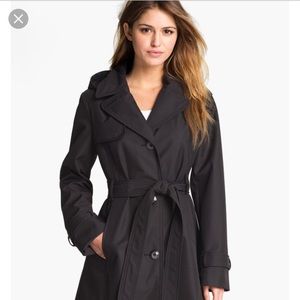 Ellen Tracey trench coat with hood